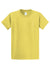 Port & Company PC61/PC61T Mens Essential Short Sleeve Crewneck T-Shirt Yellow Flat Front