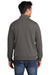 Port & Company PC78FZ Mens Core Fleece Full Zip Sweatshirt Charcoal Grey Model Back