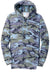 Port & Company PC78HC Mens Core Pill Resistant Fleece Hooded Sweatshirt Hoodie Woodland Blue Camo Flat Front