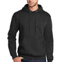 Port & Company Mens Core Pill Resistant Fleece Hooded Sweatshirt Hoodie - Heather Black