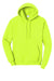 Port & Company PC78H/PC78HT Mens Core Pill Resistant Fleece Hooded Sweatshirt Hoodie Safety Green Flat Front