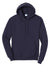 Port & Company PC78H/PC78HT Mens Core Pill Resistant Fleece Hooded Sweatshirt Hoodie True Navy Blue Flat Front