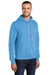 Port & Company PC78H/PC78HT Mens Core Pill Resistant Fleece Hooded Sweatshirt Hoodie Aquatic Blue Model 3q