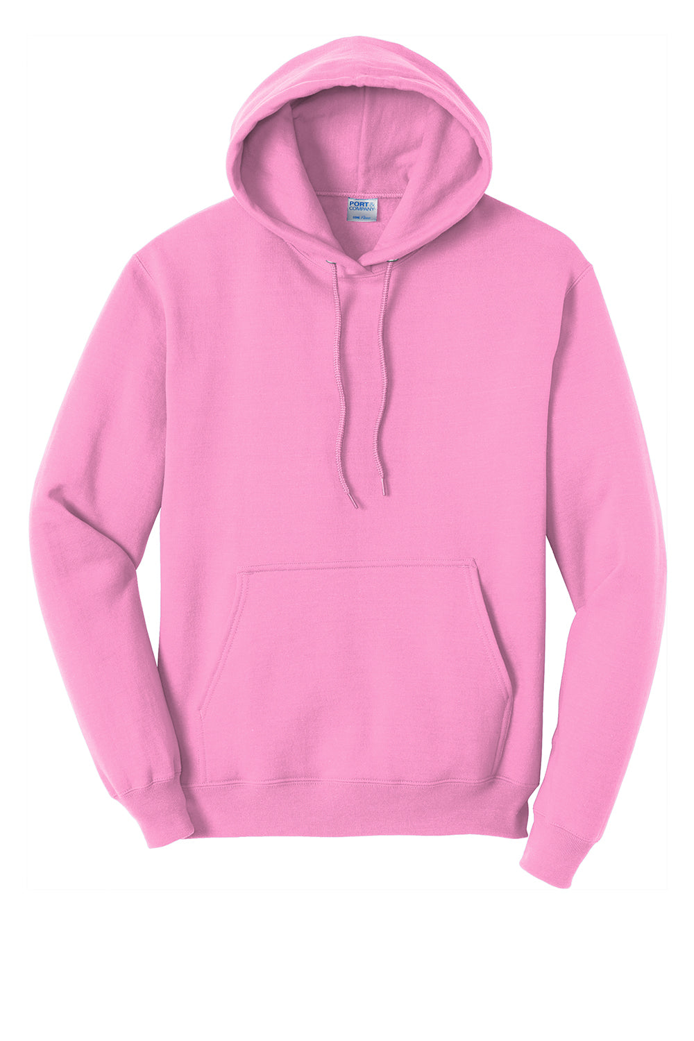 Port & Company PC78H/PC78HT Mens Core Pill Resistant Fleece Hooded Sweatshirt Hoodie Candy Pink Flat Front