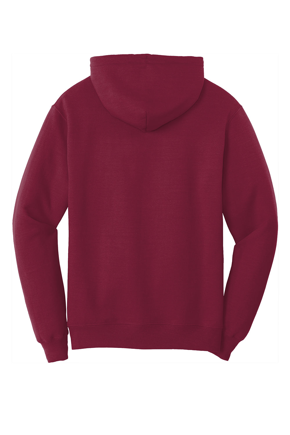 Port & Company PC78H/PC78HT Mens Core Pill Resistant Fleece Hooded Sweatshirt Hoodie Cardinal Red Flat Back