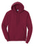 Port & Company PC78H/PC78HT Mens Core Pill Resistant Fleece Hooded Sweatshirt Hoodie Cardinal Red Flat Front