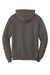 Port & Company PC78H/PC78HT Mens Core Pill Resistant Fleece Hooded Sweatshirt Hoodie Charcoal Grey Flat Back