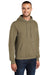 Port & Company PC78H/PC78HT Mens Core Pill Resistant Fleece Hooded Sweatshirt Hoodie Coyote Brown Model 3q