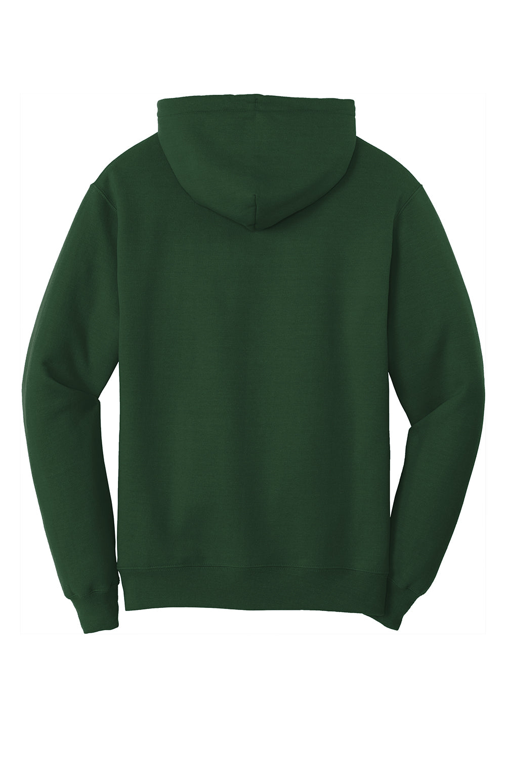 Port & Company PC78H/PC78HT Mens Core Pill Resistant Fleece Hooded Sweatshirt Hoodie Dark Green Flat Back