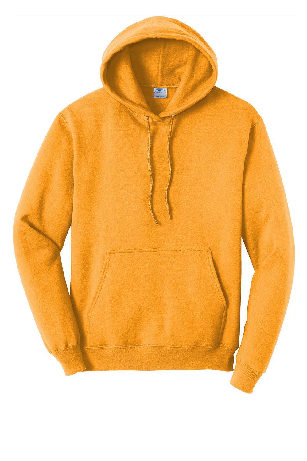 Port & Company PC78H/PC78HT Mens Core Pill Resistant Fleece Hooded Sweatshirt Hoodie Gold Flat Front