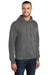 Port & Company PC78H/PC78HT Mens Core Pill Resistant Fleece Hooded Sweatshirt Hoodie Heather Graphite Grey Model 3q