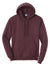 Port & Company PC78H/PC78HT Mens Core Pill Resistant Fleece Hooded Sweatshirt Hoodie Heather Athletic Maroon Flat Front