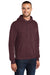 Port & Company PC78H/PC78HT Mens Core Pill Resistant Fleece Hooded Sweatshirt Hoodie Heather Athletic Maroon Model 3q