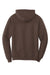 Port & Company PC78H/PC78HT Mens Core Pill Resistant Fleece Hooded Sweatshirt Hoodie Heather Dark Chocolate Brown Flat Back