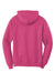 Port & Company PC78H/PC78HT Mens Core Pill Resistant Fleece Hooded Sweatshirt Hoodie Heather Sangria Pink Flat Back