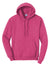 Port & Company PC78H/PC78HT Mens Core Pill Resistant Fleece Hooded Sweatshirt Hoodie Heather Sangria Pink Flat Front