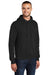 Port & Company PC78H/PC78HT Mens Core Pill Resistant Fleece Hooded Sweatshirt Hoodie Jet Black Model 3q