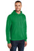 Port & Company PC78H/PC78HT Mens Core Pill Resistant Fleece Hooded Sweatshirt Hoodie Kelly Green Model 3q