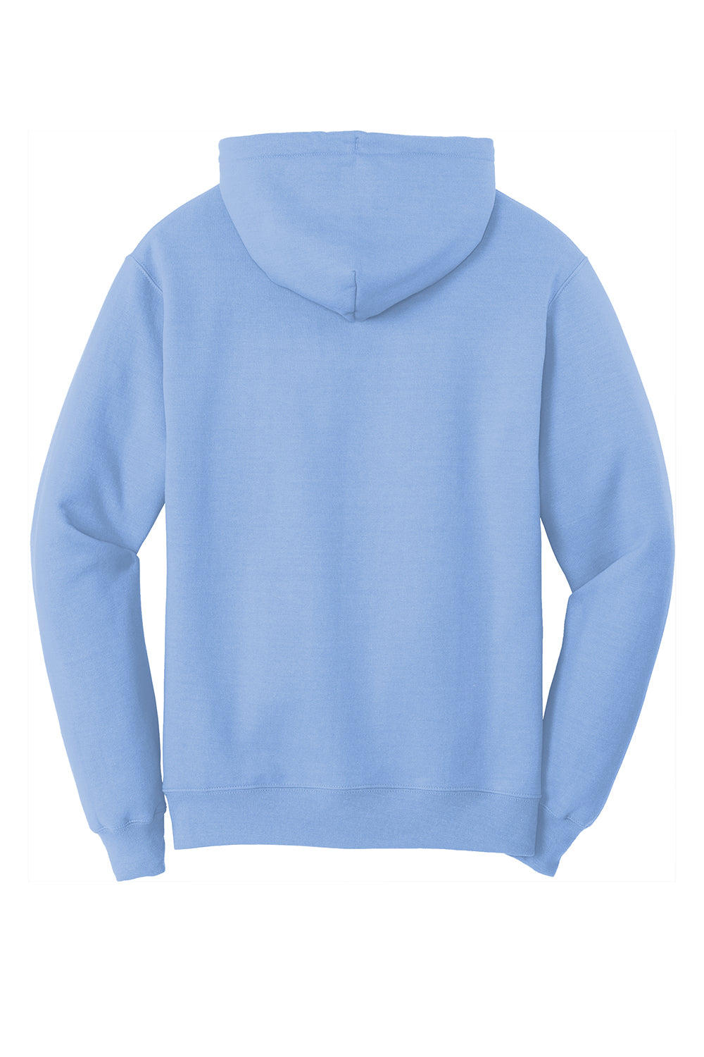 Port & Company PC78H/PC78HT Mens Core Pill Resistant Fleece Hooded Sweatshirt Hoodie Light Blue Flat Back