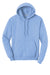 Port & Company PC78H/PC78HT Mens Core Pill Resistant Fleece Hooded Sweatshirt Hoodie Light Blue Flat Front