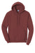 Port & Company PC78H/PC78HT Mens Core Pill Resistant Fleece Hooded Sweatshirt Hoodie Maroon Flat Front