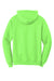 Port & Company PC78H/PC78HT Mens Core Pill Resistant Fleece Hooded Sweatshirt Hoodie Neon Green Flat Back