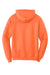 Port & Company PC78H/PC78HT Mens Core Pill Resistant Fleece Hooded Sweatshirt Hoodie Neon Orange Flat Back