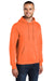 Port & Company PC78H/PC78HT Mens Core Pill Resistant Fleece Hooded Sweatshirt Hoodie Neon Orange Model 3q