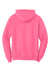 Port & Company PC78H/PC78HT Mens Core Pill Resistant Fleece Hooded Sweatshirt Hoodie Neon Pink Flat Back