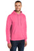 Port & Company PC78H/PC78HT Mens Core Pill Resistant Fleece Hooded Sweatshirt Hoodie Neon Pink Model 3q