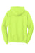 Port & Company PC78H/PC78HT Mens Core Pill Resistant Fleece Hooded Sweatshirt Hoodie Neon Yellow Flat Back