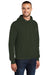 Port & Company PC78H/PC78HT Mens Core Pill Resistant Fleece Hooded Sweatshirt Hoodie Olive Green Model 3q