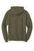 Port & Company PC78H/PC78HT Mens Core Pill Resistant Fleece Hooded Sweatshirt Hoodie Olive Drab Green Flat Back