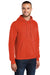 Port & Company PC78H/PC78HT Mens Core Pill Resistant Fleece Hooded Sweatshirt Hoodie Orange Model 3q