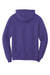 Port & Company PC78H/PC78HT Mens Core Pill Resistant Fleece Hooded Sweatshirt Hoodie Purple Flat Back