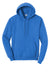 Port & Company PC78H/PC78HT Mens Core Pill Resistant Fleece Hooded Sweatshirt Hoodie Royal Blue Flat Front