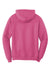 Port & Company PC78H/PC78HT Mens Core Pill Resistant Fleece Hooded Sweatshirt Hoodie Sangria Pink Flat Back