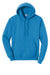 Port & Company PC78H/PC78HT Mens Core Pill Resistant Fleece Hooded Sweatshirt Hoodie Sapphire Blue Flat Front