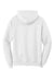 Port & Company PC78H/PC78HT Mens Core Pill Resistant Fleece Hooded Sweatshirt Hoodie White Flat Back