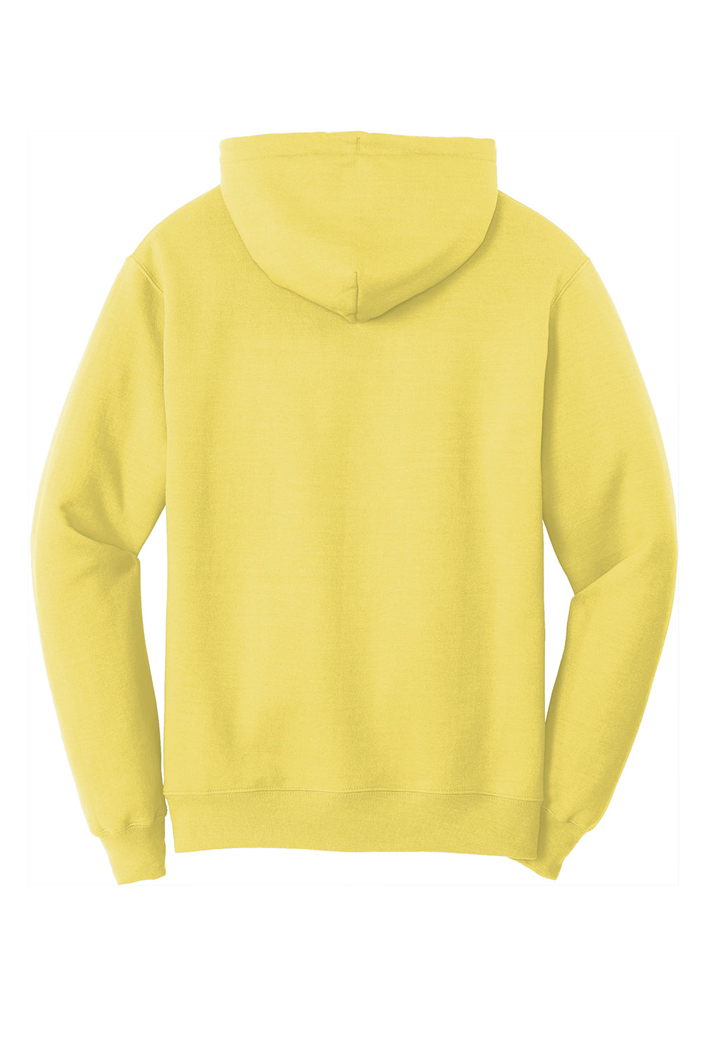 Port & Company PC78H/PC78HT Mens Core Pill Resistant Fleece Hooded Sweatshirt Hoodie Yellow Flat Back