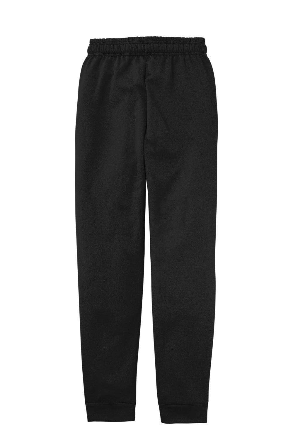 Port & Company PC78J Mens Core Fleece Jogger Sweatpants w/ Pockets Jet Black Flat Back