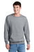 Port & Company PC78PKT Mens Core Fleece Crewneck Sweatshirt w/ Pocket Heather Grey Model Front