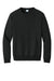 Port & Company PC78PKT Mens Core Fleece Crewneck Sweatshirt w/ Pocket Jet Black Flat Front