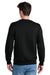 Port & Company PC78PKT Mens Core Fleece Crewneck Sweatshirt w/ Pocket Jet Black Model Back