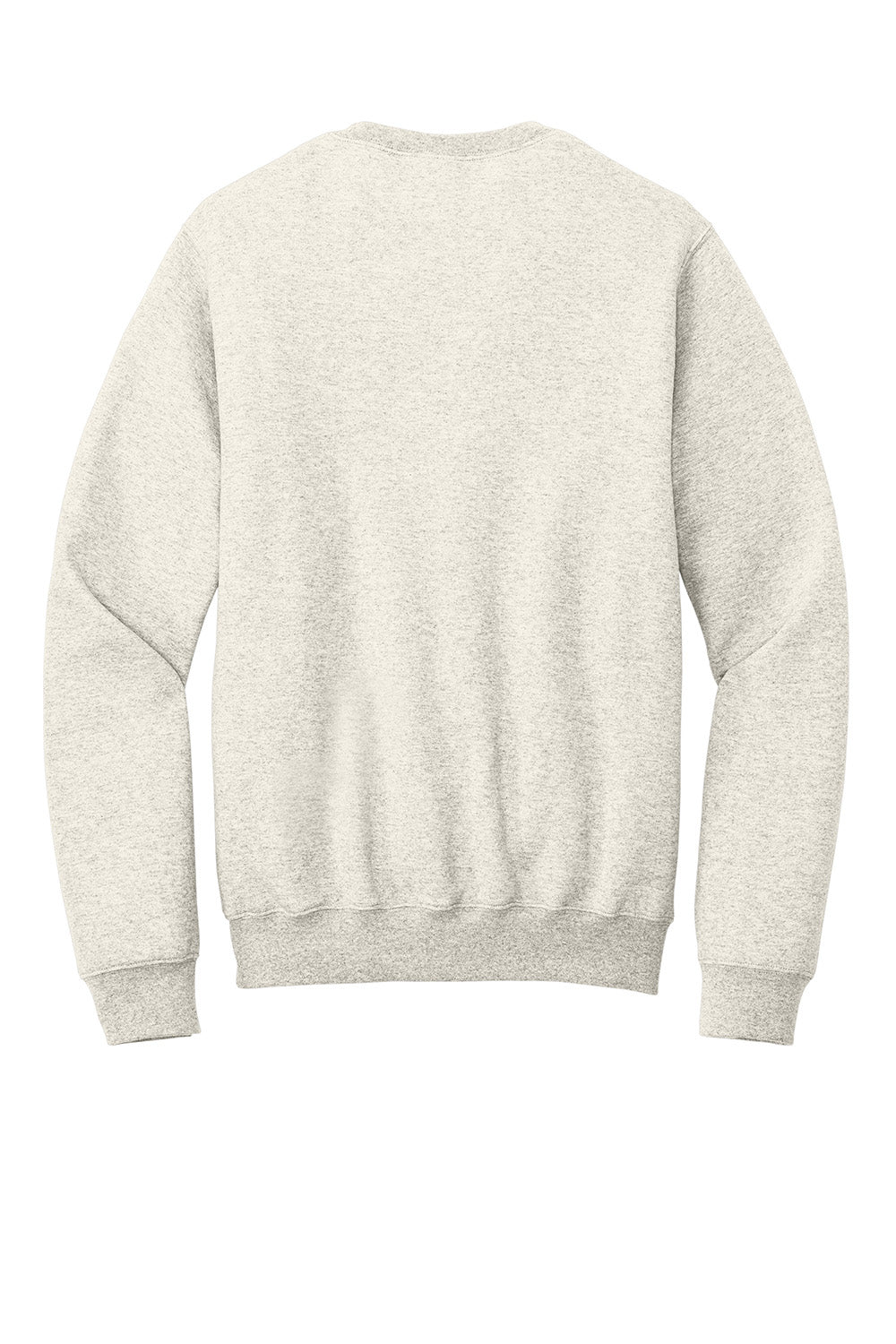 Port & Company PC78PKT Mens Core Fleece Crewneck Sweatshirt w/ Pocket Heather Oatmeal Flat Back