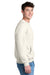 Port & Company PC78PKT Mens Core Fleece Crewneck Sweatshirt w/ Pocket Heather Oatmeal Model Side