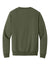 Port & Company PC78PKT Mens Core Fleece Crewneck Sweatshirt w/ Pocket Olive Drab Green Flat Back