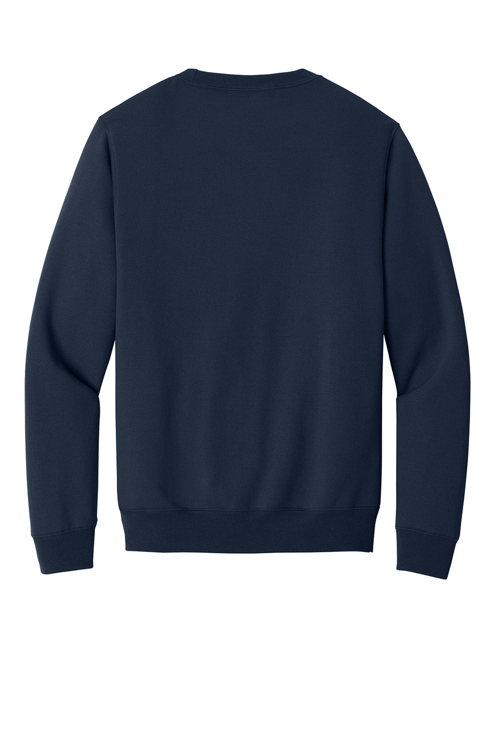 Port & Company PC78PKT Mens Core Fleece Crewneck Sweatshirt w/ Pocket True Navy Blue Flat Back