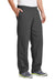 Port & Company PC78P Mens Core Pill Resistant Fleece Open Bottom Sweatpants w/ Pockets Charcoal Grey Model 3q