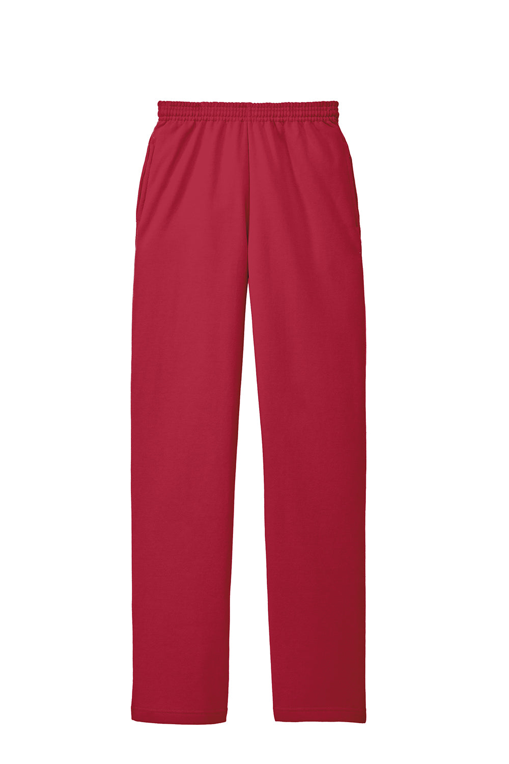 Red sweatpants with pockets sale